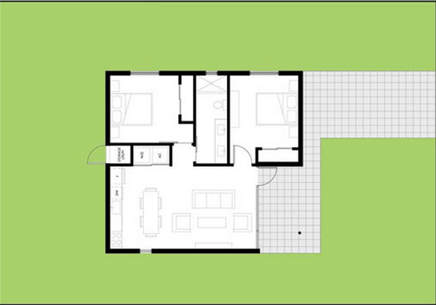 Square House Floor Plan